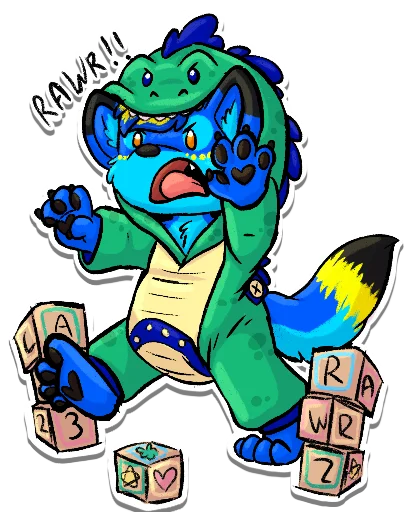 🦖 Стикер «Secret puppies» для Telegram