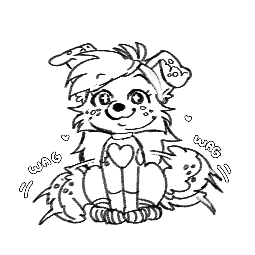 🥰 Стикер «Secret puppies» для Telegram