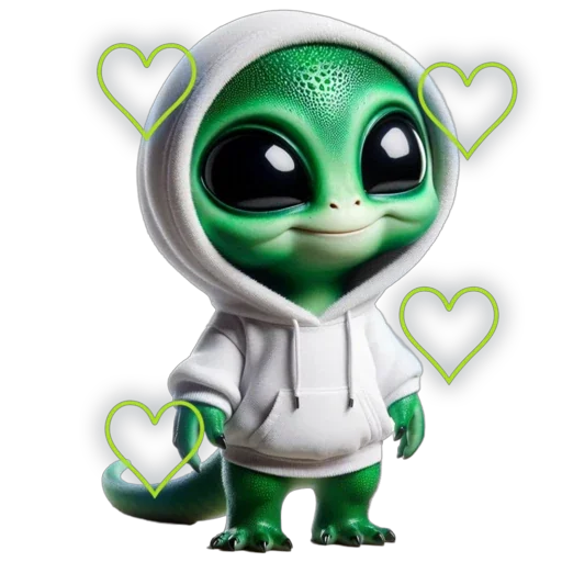 👽 Стикер «Инопланетянин» для Telegram