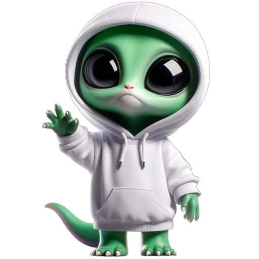 👽 Стикер «Инопланетянин» для Telegram