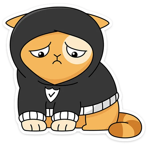 🐱 Стикер «Персик в Безопасности» для Telegram