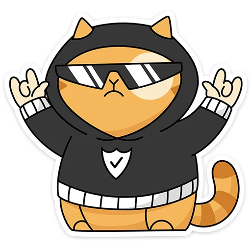 🐱 Стикер «Персик в Безопасности» для Telegram