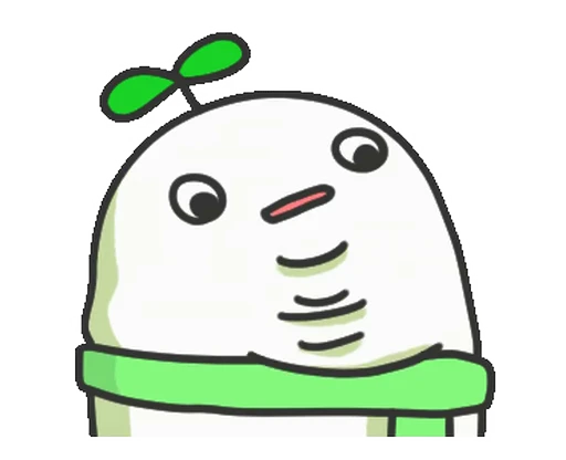 😨 Стикер «Seed Cute & Soft //» для Telegram