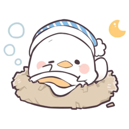 ☀ Стикер «Птичка проросток» для Telegram