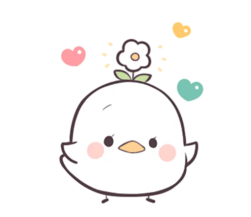 😃 Стикер «Seedling Bird» для Telegram
