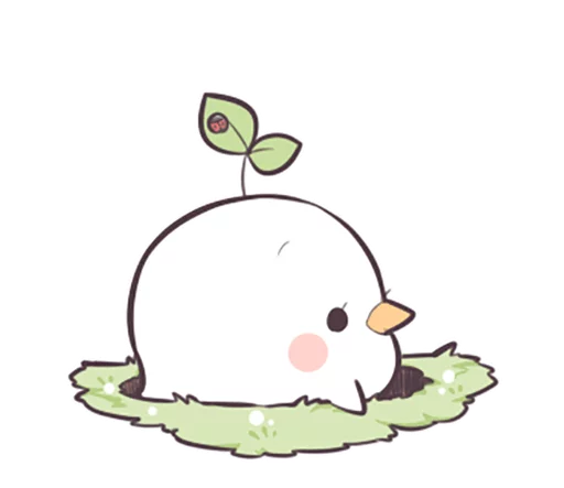 😶 Стикер «Seedling Bird» для Telegram