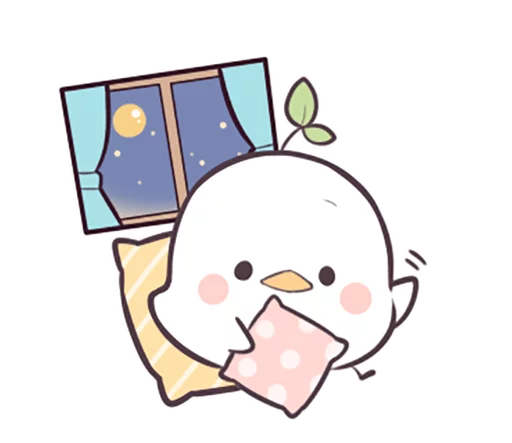 🌙 Стикер «Seedling Bird» для Telegram