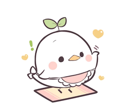 👋 Стикер «Seedling Bird» для Telegram