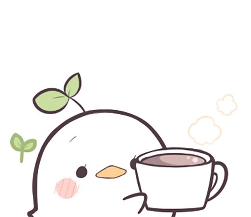 ☕ Стикер «Seedling Bird» для Telegram