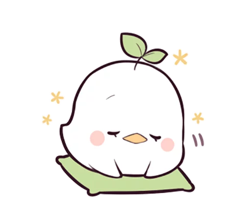 🙇 Стикер «Seedling Bird» для Telegram