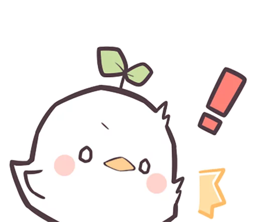 ❗ Стикер «Seedling Bird» для Telegram
