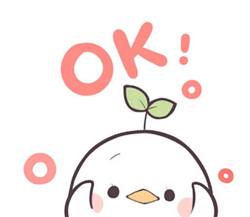 🆗 Стикер «Seedling Bird» для Telegram