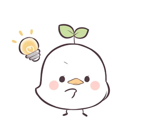 🤔 Стикер «Seedling Bird» для Telegram