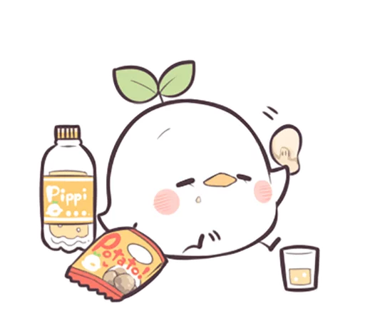 🍽 Стикер «Seedling Bird» для Telegram