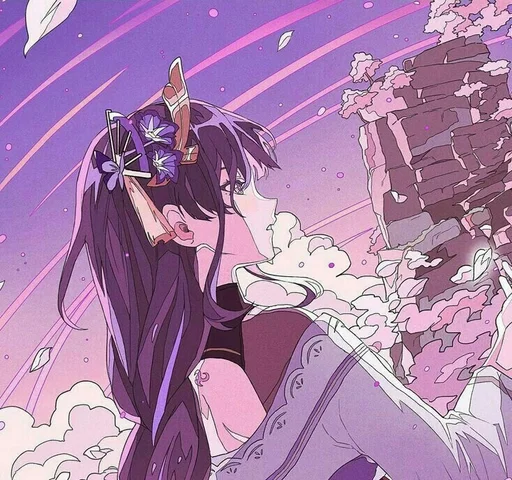 💜 Стикер «райден сегун» для Telegram