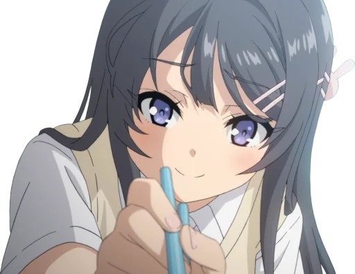 ☺️ Стикер «Seishun Buta Yarou wa Bunny Girl Senpai no Yume wo Minai» для Telegram