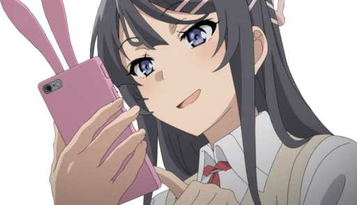 😏 Стикер «Seishun Buta Yarou wa Bunny Girl Senpai no Yume wo Minai» для Telegram