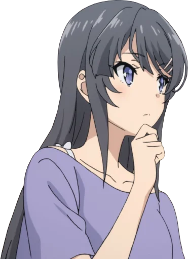 🤔 Стикер «Seishun Buta Yarou wa Bunny Girl Senpai no Yume wo Minai» для Telegram