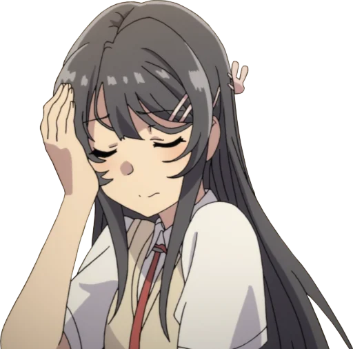 🤦‍♀️ Стикер «Seishun Buta Yarou wa Bunny Girl Senpai no Yume wo Minai» для Telegram