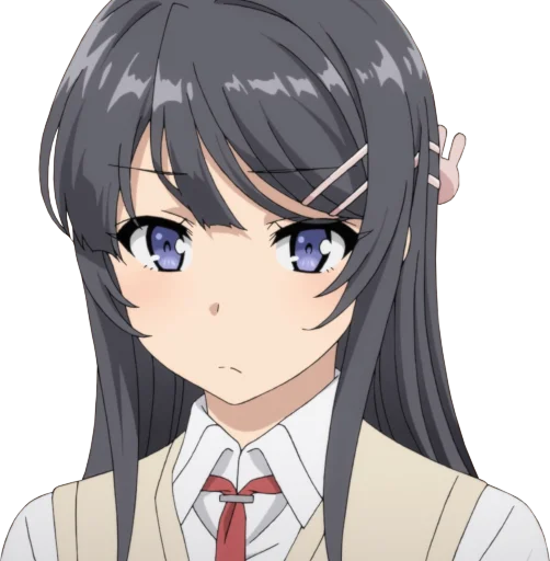 😒 Стикер «Seishun Buta Yarou wa Bunny Girl Senpai no Yume wo Minai» для Telegram