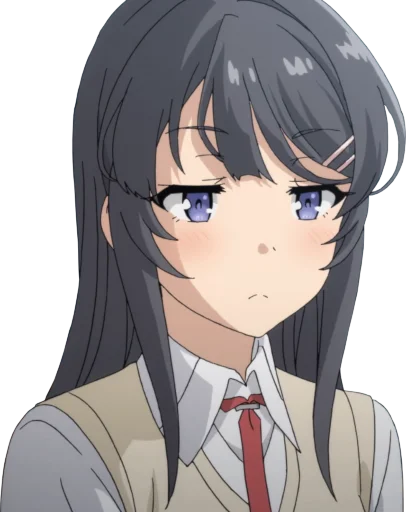 😒 Стикер «Seishun Buta Yarou wa Bunny Girl Senpai no Yume wo Minai» для Telegram