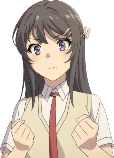 😠 Стикер «Seishun Buta Yarou wa Bunny Girl Senpai no Yume wo Minai» для Telegram