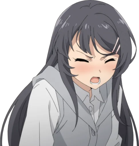 😡 Стикер «Seishun Buta Yarou wa Bunny Girl Senpai no Yume wo Minai» для Telegram