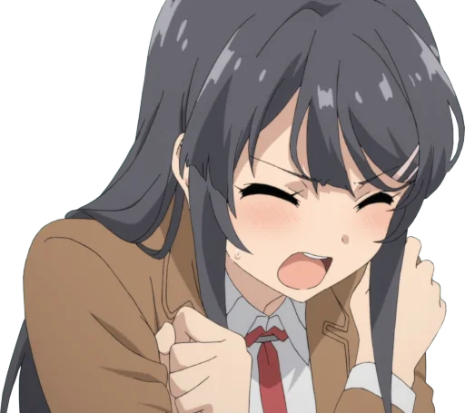 😡 Стикер «Seishun Buta Yarou wa Bunny Girl Senpai no Yume wo Minai» для Telegram