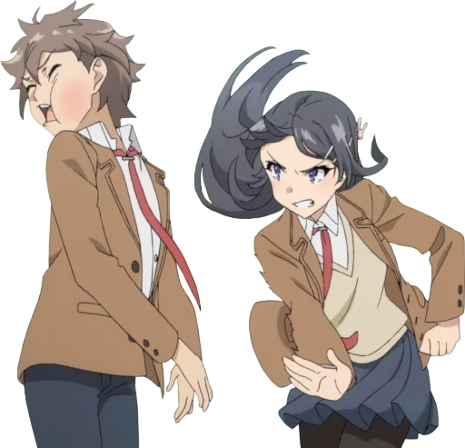 😡 Стикер «Seishun Buta Yarou wa Bunny Girl Senpai no Yume wo Minai» для Telegram