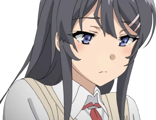 🙁 Стикер «Seishun Buta Yarou wa Bunny Girl Senpai no Yume wo Minai» для Telegram