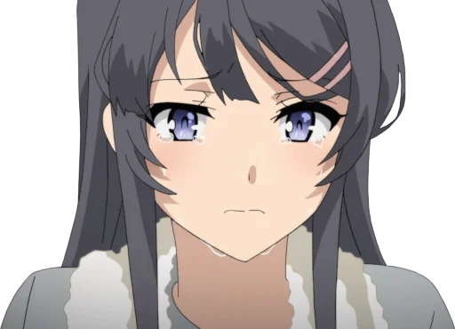 😭 Стикер «Seishun Buta Yarou wa Bunny Girl Senpai no Yume wo Minai» для Telegram