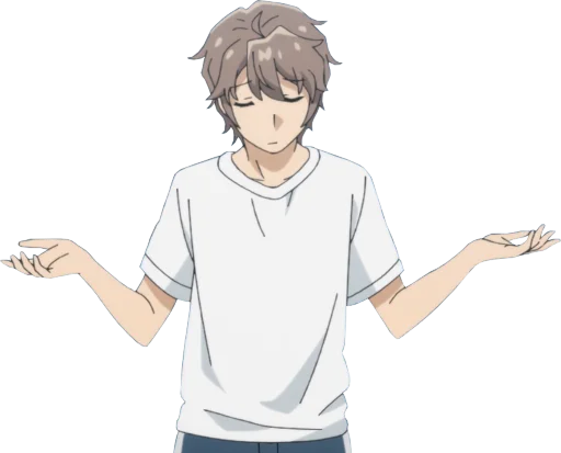 🤷‍♂️ Стикер «Seishun Buta Yarou wa Bunny Girl Senpai no Yume wo Minai» для Telegram