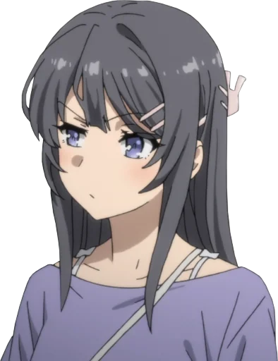 🤨 Стикер «Seishun Buta Yarou wa Bunny Girl Senpai no Yume wo Minai» для Telegram