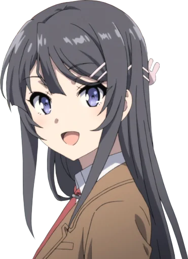 😀 Стикер «Seishun Buta Yarou wa Bunny Girl Senpai no Yume wo Minai» для Telegram