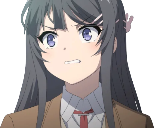 😠 Стикер «Seishun Buta Yarou wa Bunny Girl Senpai no Yume wo Minai» для Telegram
