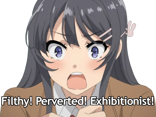 😱 Стикер «Seishun Buta Yarou wa Bunny Girl Senpai no Yume wo Minai» для Telegram