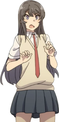 😨 Стикер «Seishun Buta Yarou wa Bunny Girl Senpai no Yume wo Minai» для Telegram