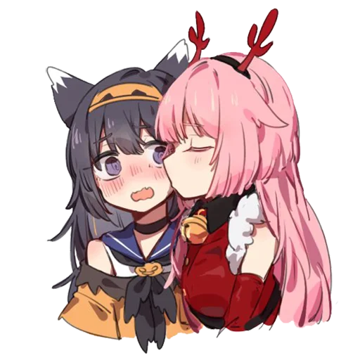 👩‍❤️‍💋‍👩 Стикер «SekaBashi&;s second attemp» для Telegram