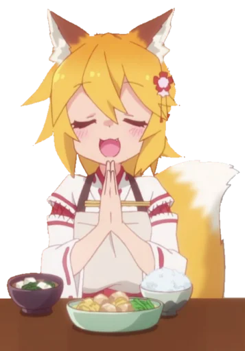 🍜 Стикер «Senko-san pack» для Telegram