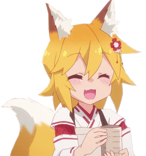 ☕️ Стикер «Senko san» для Telegram