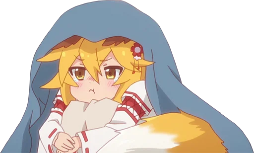 😒 Стикер «Sewayaki Kitsune no Senko-san» для Telegram