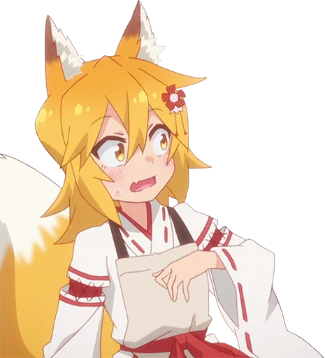 😦 Стикер «Sewayaki Kitsune no Senko-san» для Telegram
