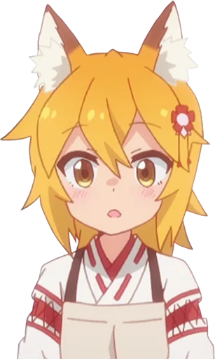 😮 Стикер «Sewayaki Kitsune no Senko-san» для Telegram