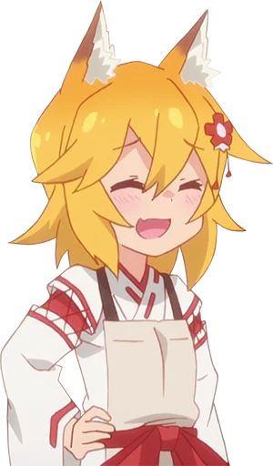 😄 Стикер «Sewayaki Kitsune no Senko-san» для Telegram
