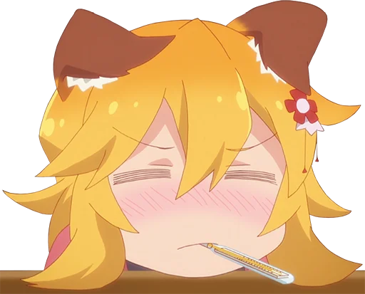 🤒 Стикер «Sewayaki Kitsune no Senko-san» для Telegram