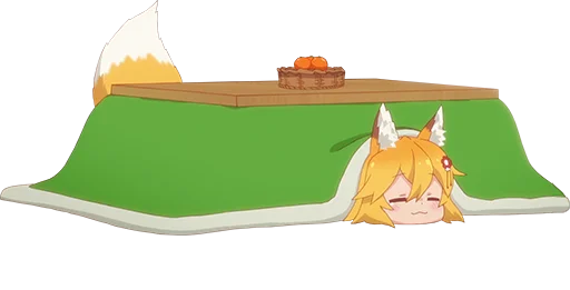 ☺️ Стикер «Sewayaki Kitsune no Senko-san» для Telegram