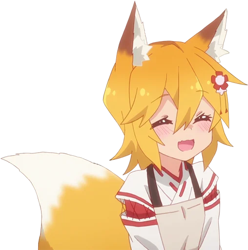 Стикерпак Sewayaki Kitsune no Senko-san для Telegram