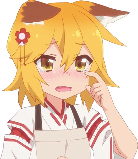 😢 Стикер «Sewayaki Kitsune no Senko-san» для Telegram
