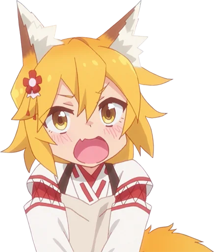 😫 Стикер «Sewayaki Kitsune no Senko-san» для Telegram
