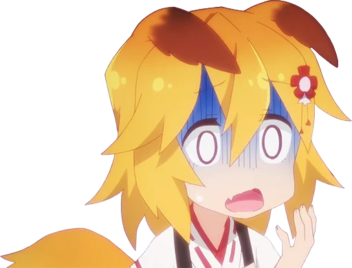 😨 Стикер «Sewayaki Kitsune no Senko-san» для Telegram